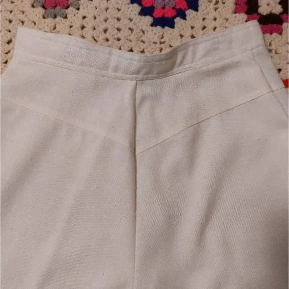 Vintage 1970s Pantasias high waisted V stitched wide leg pants true vin… - Picture 12 of 16